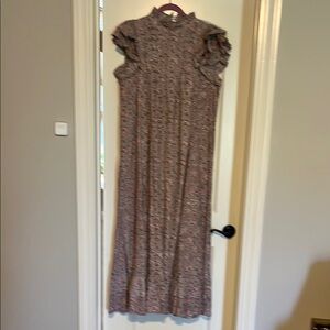 Floral Ruffle Sleeve Dress